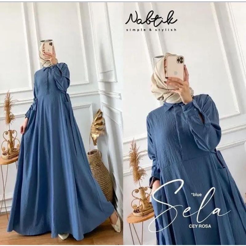 GAMIS SELA CRINGKLE/DRESS SELA CRINGKEL/GAMIS SELA KRINGKEL