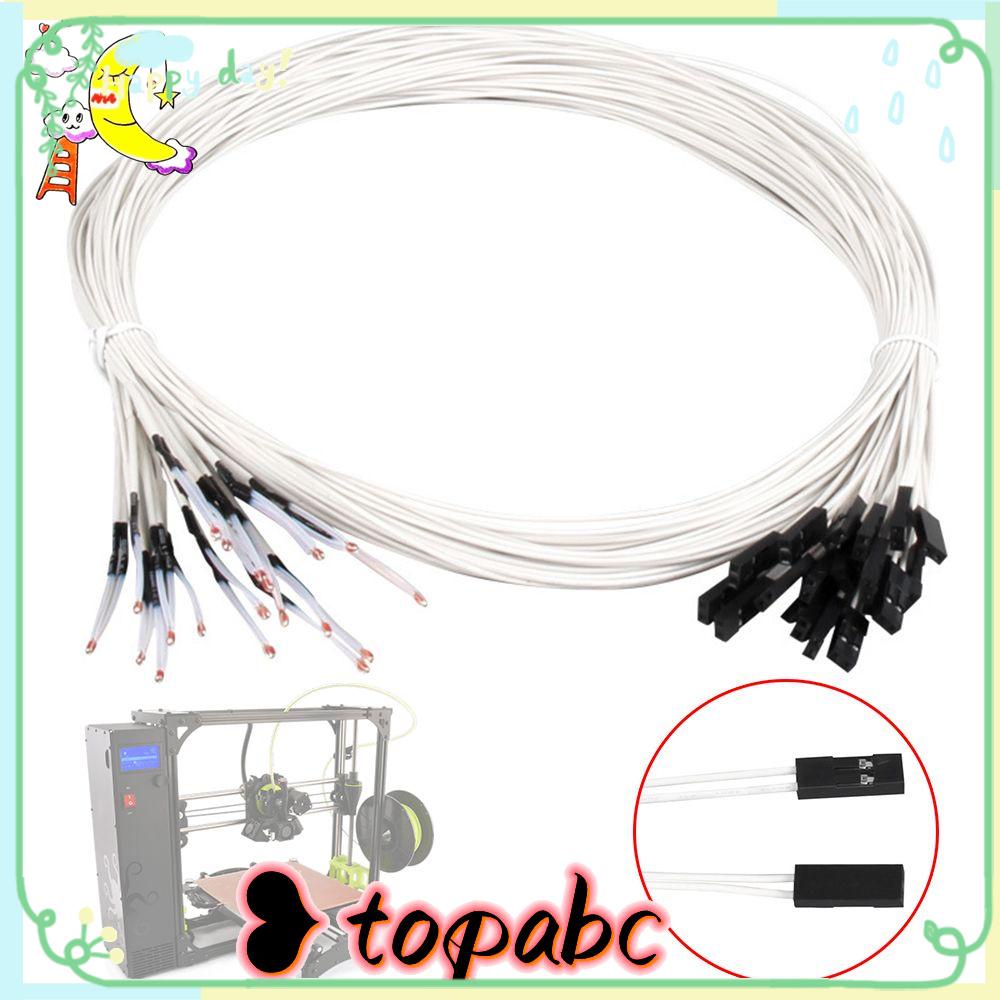 Top 5Pcs Thermistor Replaceable 3D Printer Aksesoris 3D Printer Parts Pengukuran Suhu