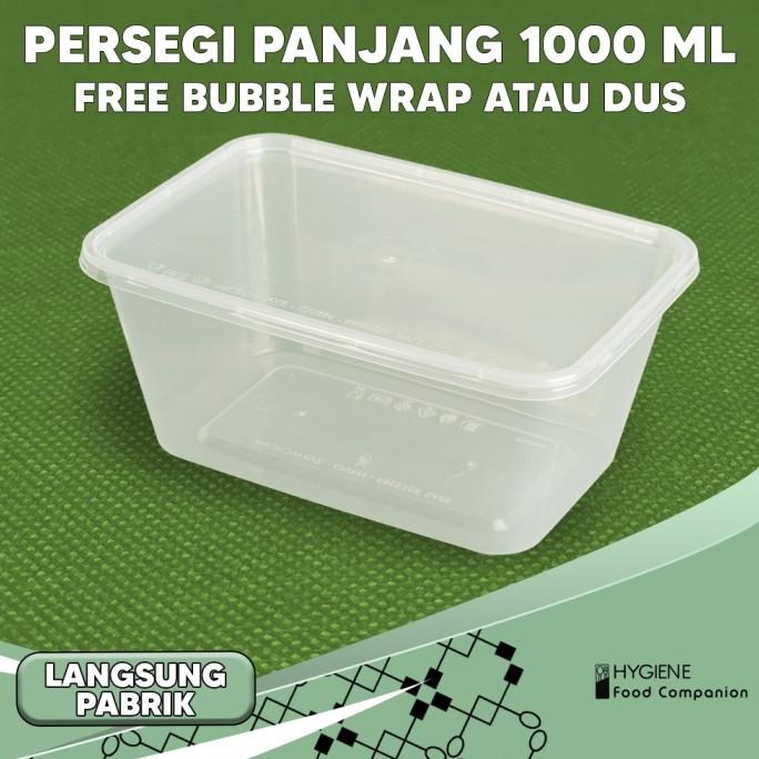 Thin Wall 1000 ml / KOTAK MAKAN PLASTIK 1000 ML THINWALL GROSIR