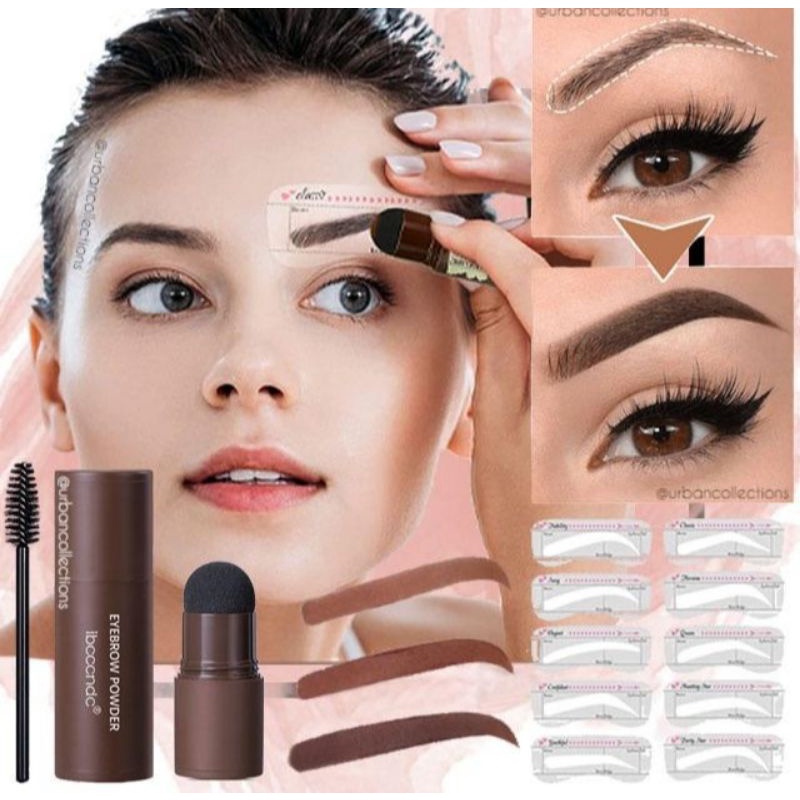EYEBROW POWDER STAMP ALIS INSTAN/CETAK ALIS RAPIH WATERPROOF DAN TAHAN LAMA ORI