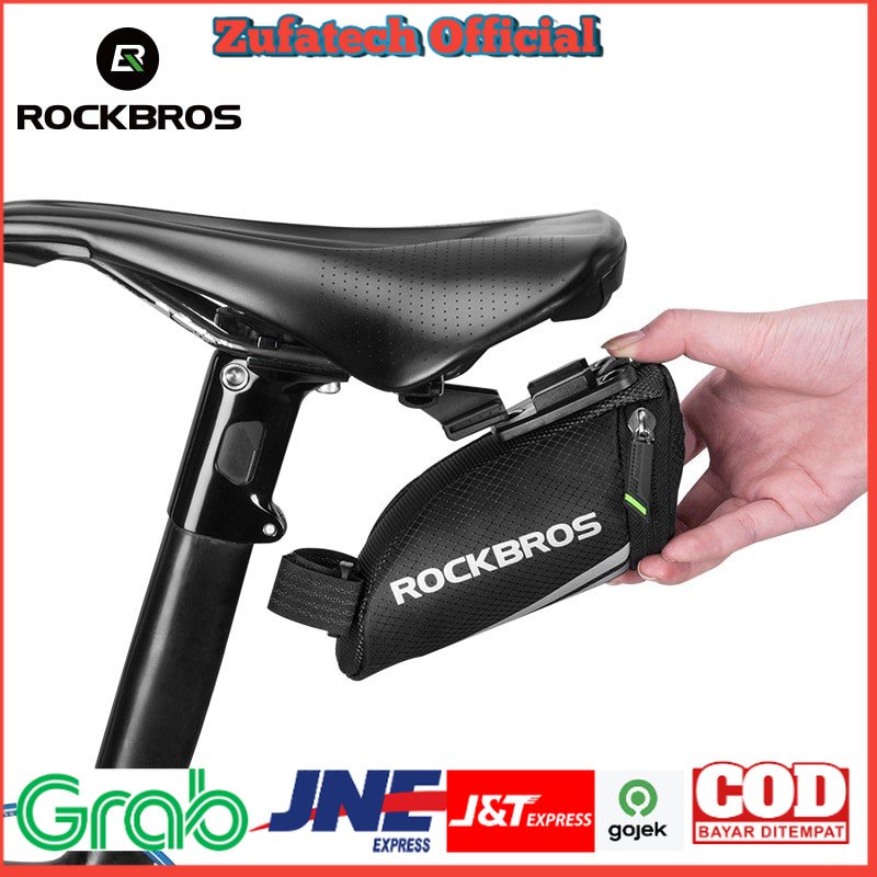 Rockbros Tas Sepeda Mini Bicycle Saddle Rear Bag - C28 - Black