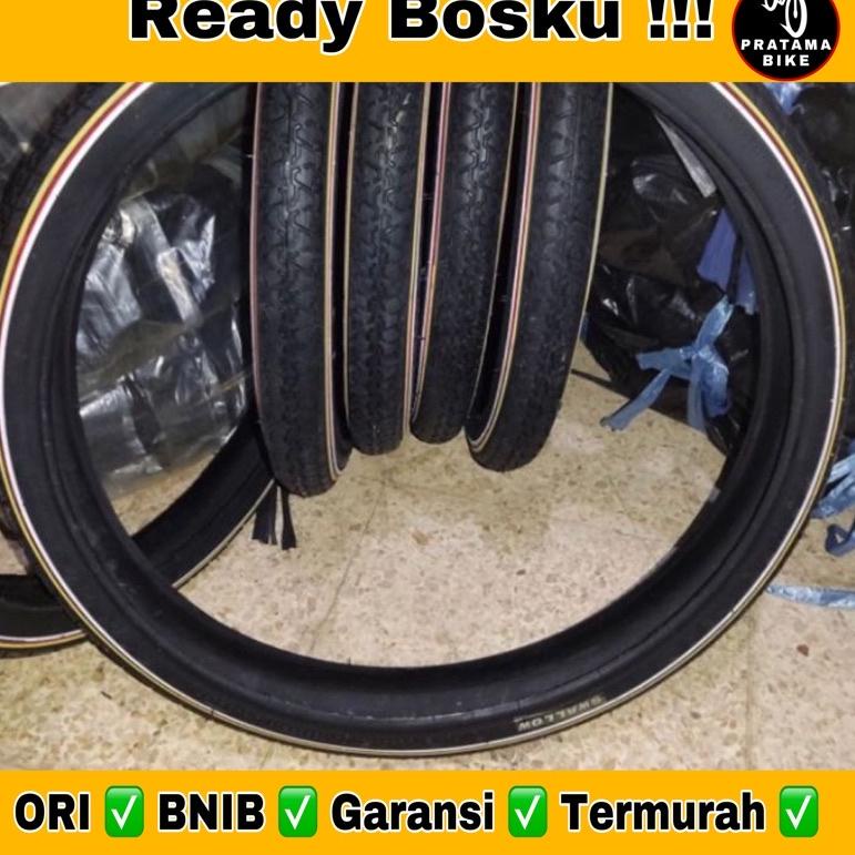 L7E0 Ban luar Bmx Mini 20 x 1.75 SWALLOW LIS 3 WARNA MERAH PUTIH / HITAM KUNING ban sepeda  20x1.75 