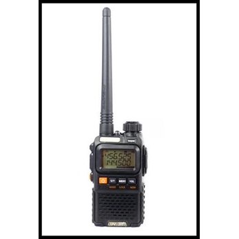Promo Ht Walkie Talkie Uv-3R Plus Dual Band Vhf Uhf - Hitam