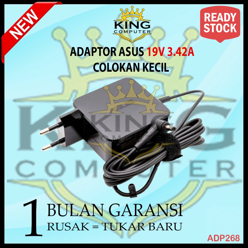 Adaptor Asus Original A456 A456U 19V 3.42A Colokan Kecil