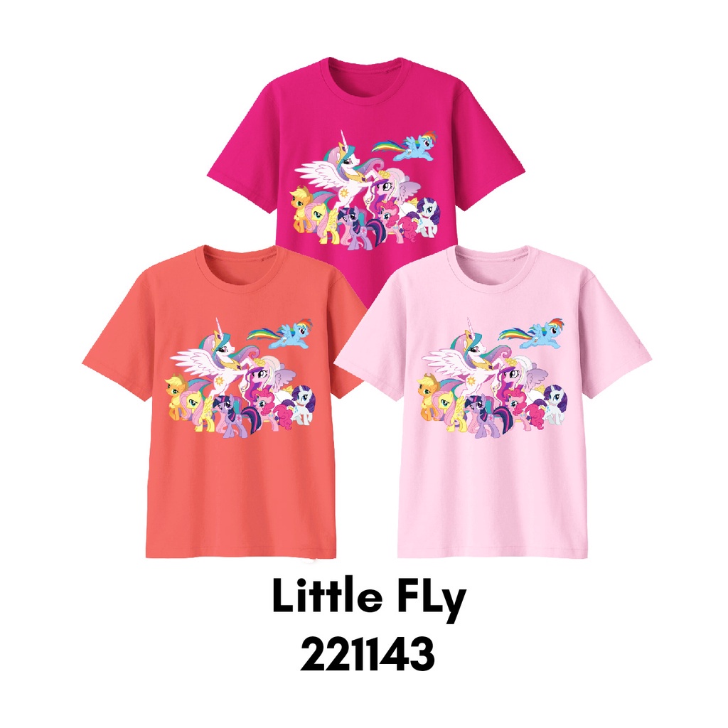 aos Little Pony Special LittleFlower Ready Size Bayi Anak Dewasa Bahan Katun Combed 30s Premium