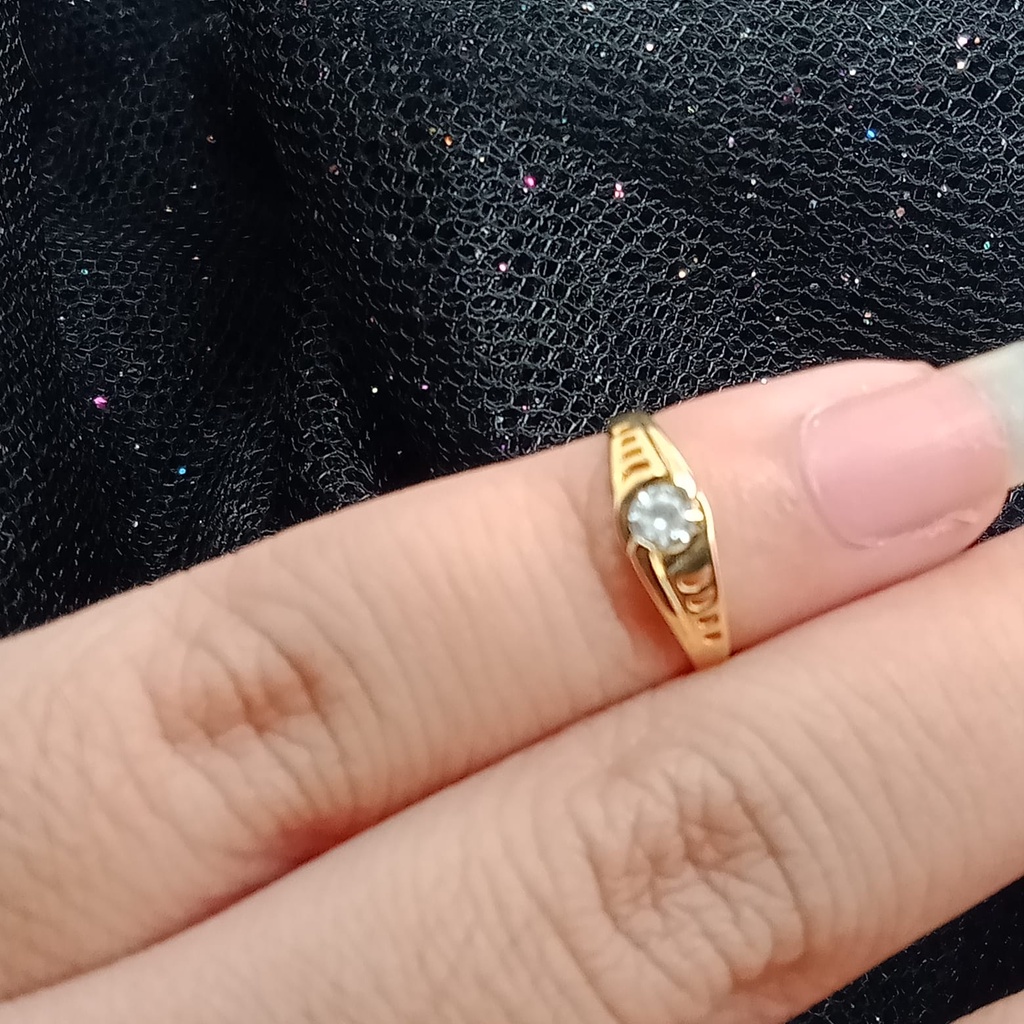 Cincin anak emas 17K - 0.85 gr kadar 750 - 4059