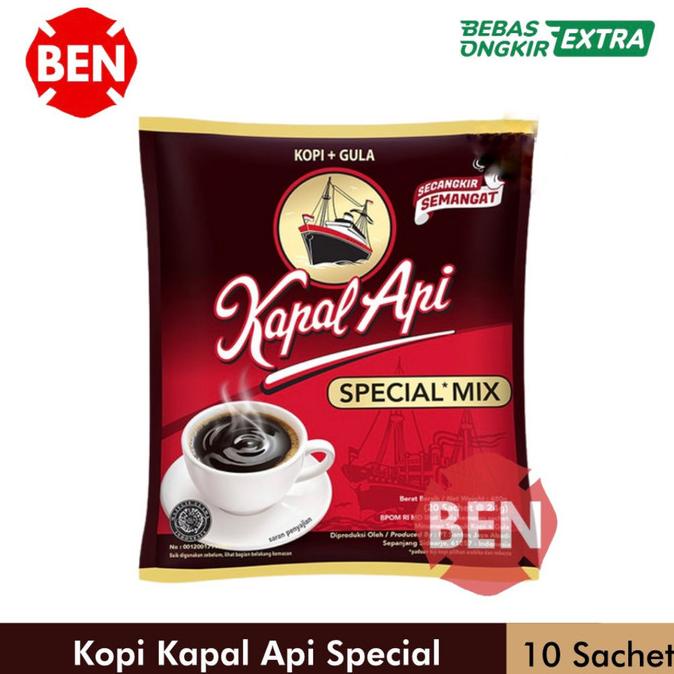 

[BISA COD] Kopi Kapal Api Spesial Mix 1 Renceng / 10 Sachet / Sashet / Saset / Pc