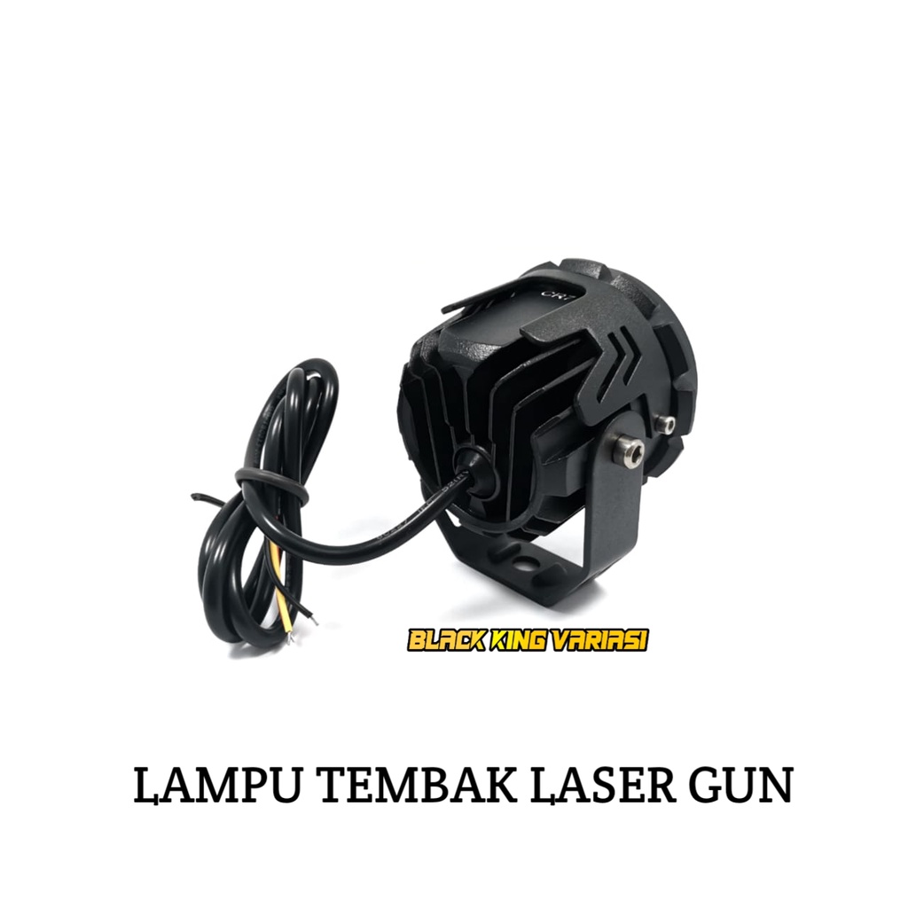 Lampu Tembak Sorot Laser Gun LED SQL 1 Mata Lampu Tembak Laser LED Foglamp 2 warna High low putih kuning waterproof