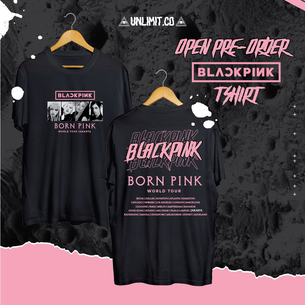BLACKPINK Tshirt Blackpink World Tour Jakarta Tshirt Preorder Unlimit.co