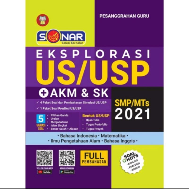 BUKU UJIAN AKHIR SMP || EXPLORASI US/USP + AKM & SK SMP/MTS 2021