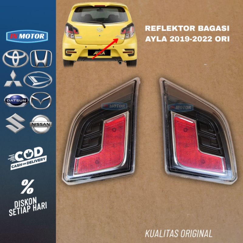 Jual lampu bagasi ayla tipe R original AJI mata kucing ayla 2020 2019