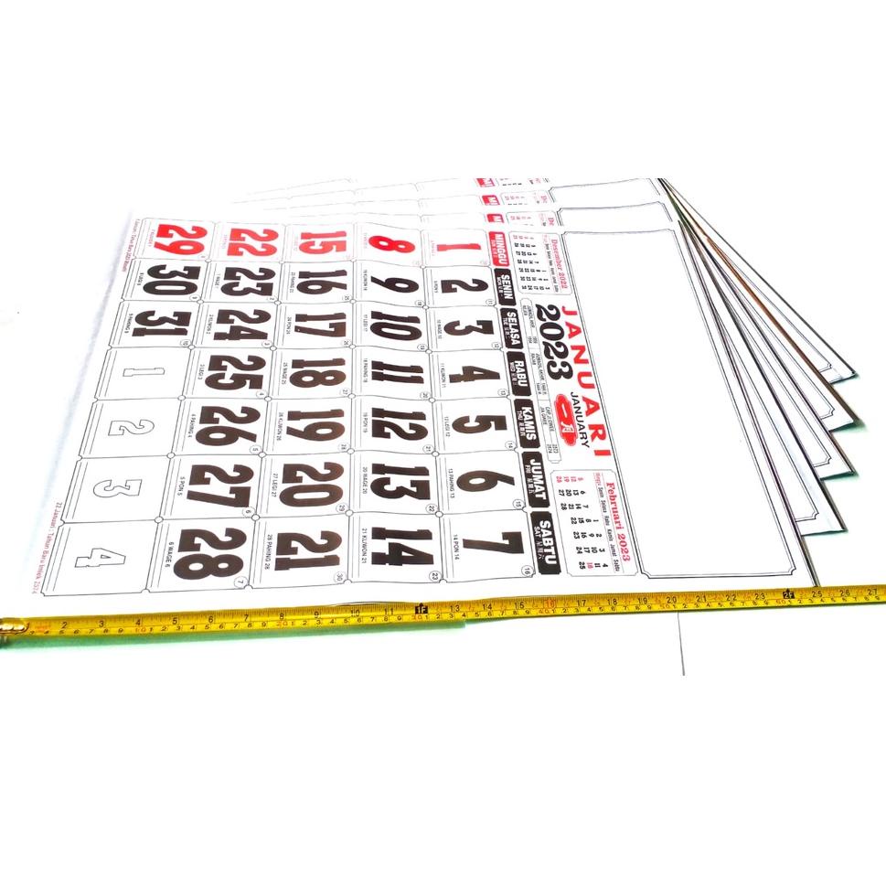 

[N-7Y ☛] Kalender Dinding /Kalender Jumbo/Kaender 2023 UK.50cm X 64Cm Promo TS-super keren