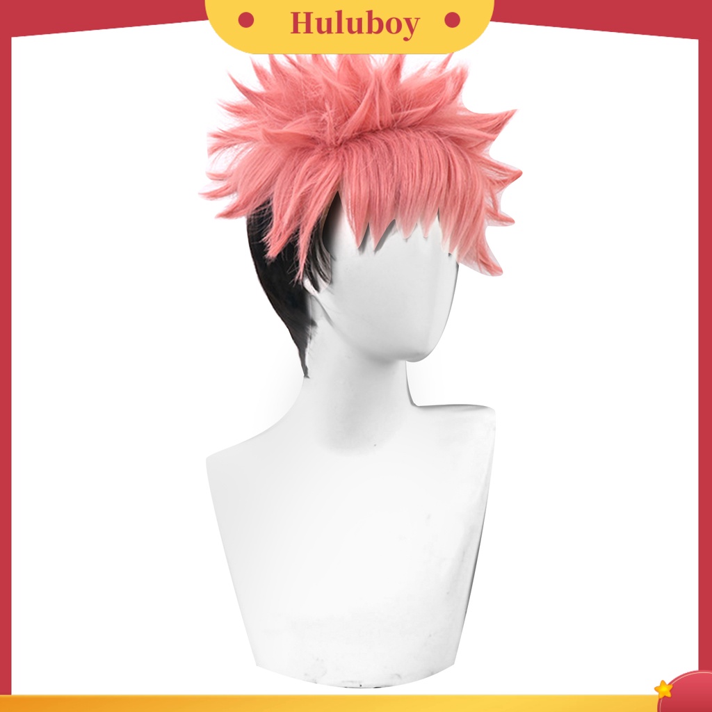 Wig Rambut Palsu Model Pendek Warna Gradasi Untuk Cosplay