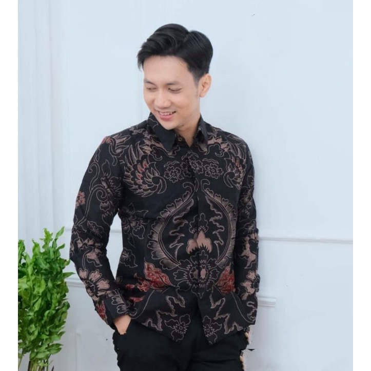 PRABOWO KEMEJA  BATIK PRIA Slimfit.Lapis furing