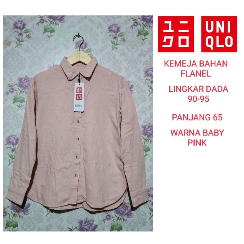 UNIQLO KEMEJA BABY PINK