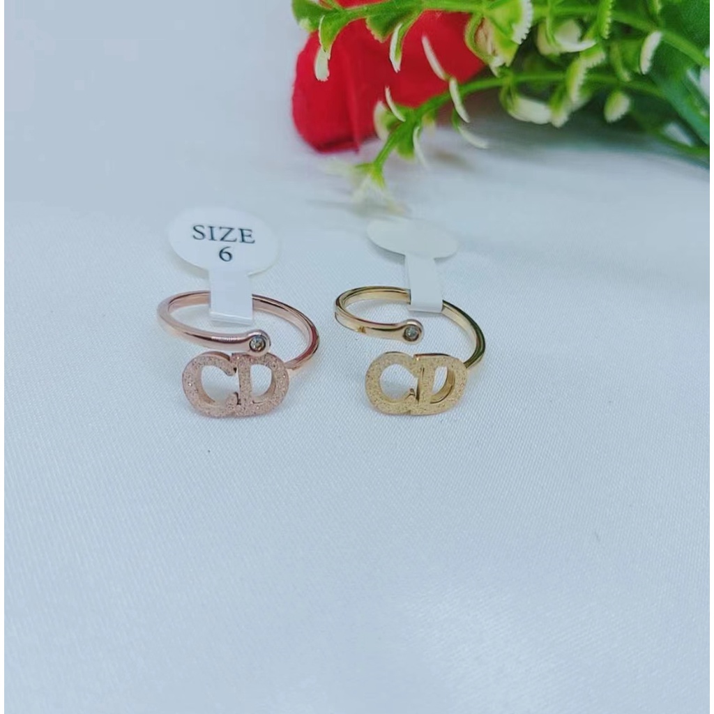 Cincin Titanium C&amp;D Perhiasan Wanita Jewelery P05/06