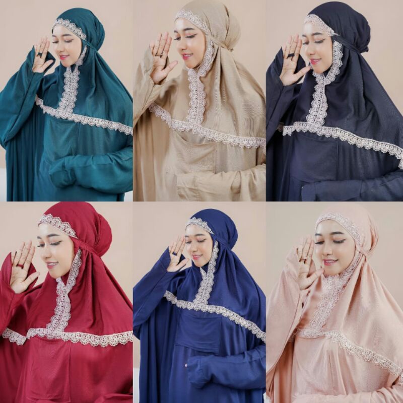 MUKENA ZAENAB - MUKENA TERUSAN - MUKENA TERBARU -MUKENA RAYON ROTARY