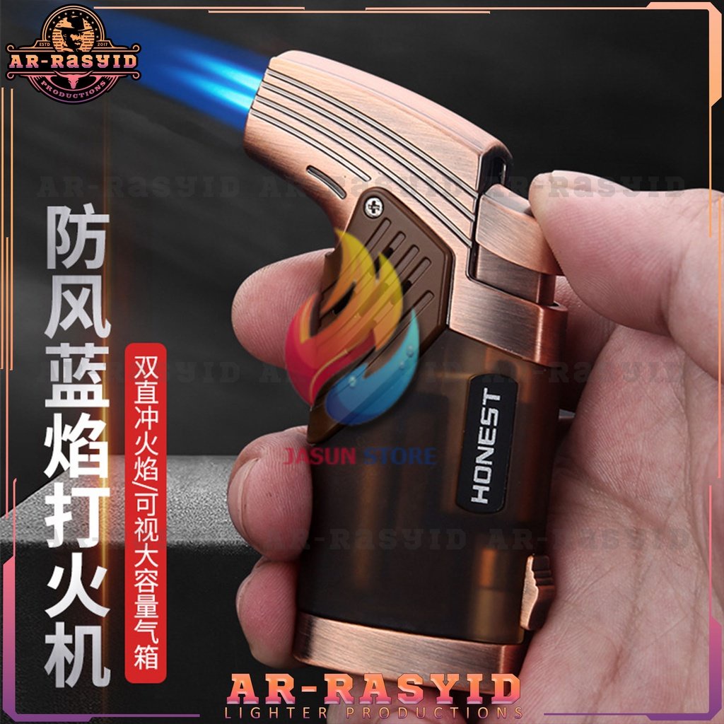 BISA COD! Korek Api Las Gas 2 Api Honest Lighter BCZ 776-1