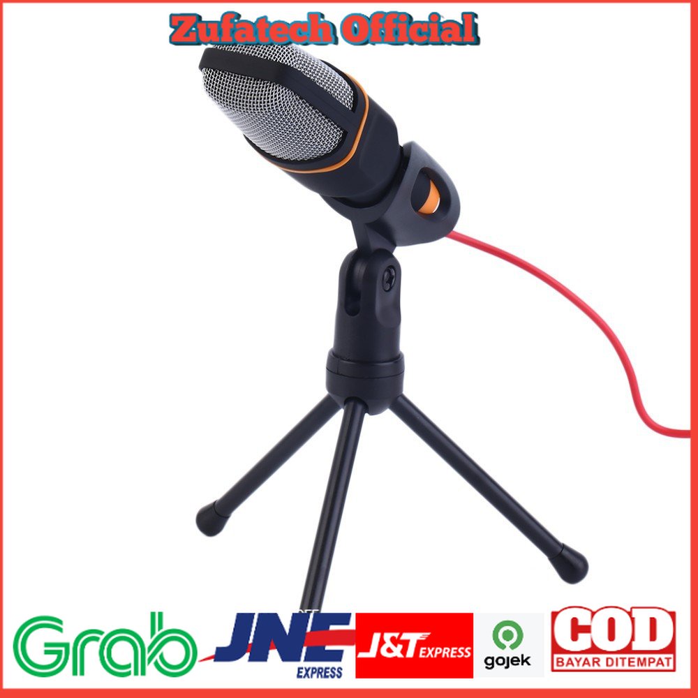 TaffSTUDIO Mikrofon Kondenser Studio dengan Stand - SF-666 - Black