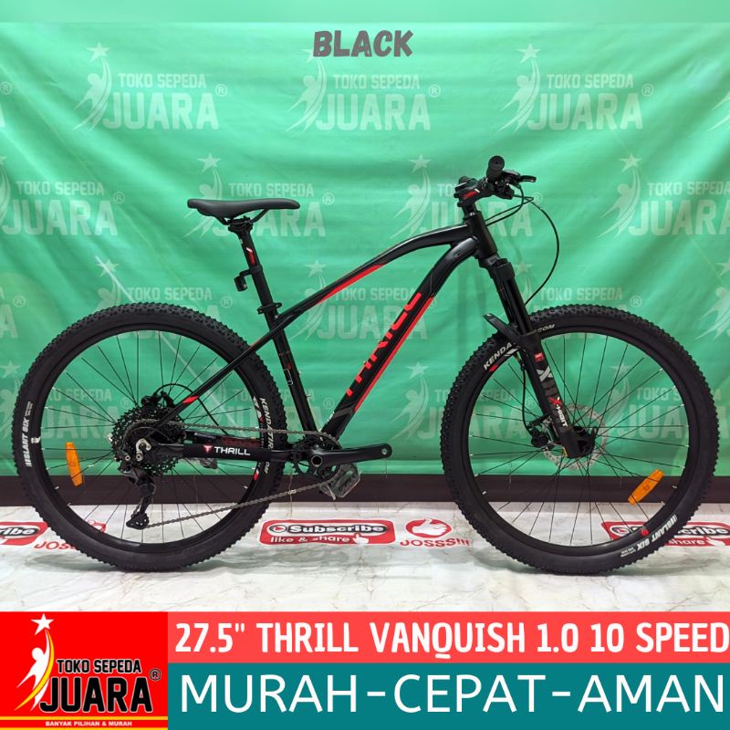 SEPEDA GUNUNG THRILL VANQUISH 1.0 10 SPEED MTB 27.5 INCH