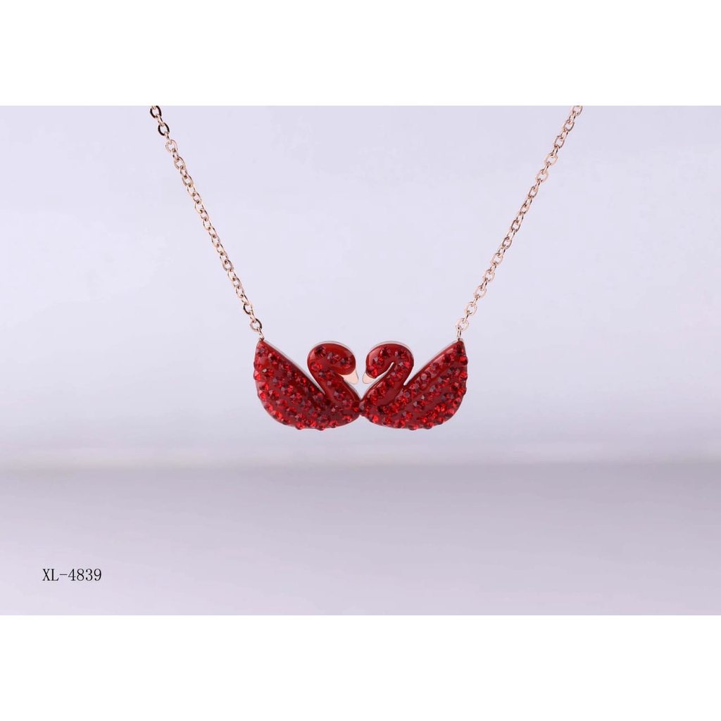Kalung Bebek Mata Full Perhiasan Titanium 4839/4234