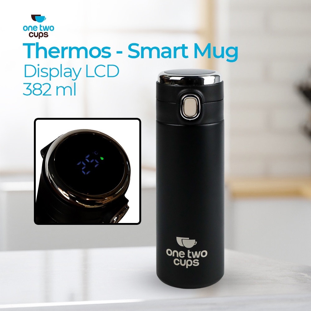 Tumbler Botol Minum Thermos dengan Petunjuk Suhu LCD Thermal Smart Mug Stainless Steel / BOTOL MINUM