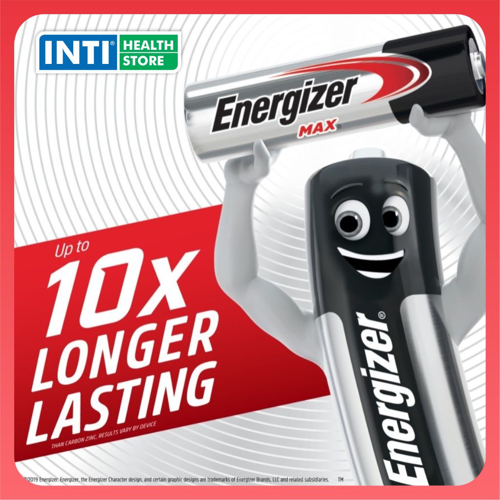 Energizer | Baterai Alkaline Max AA4 | Alkaline Battery Energizer Max