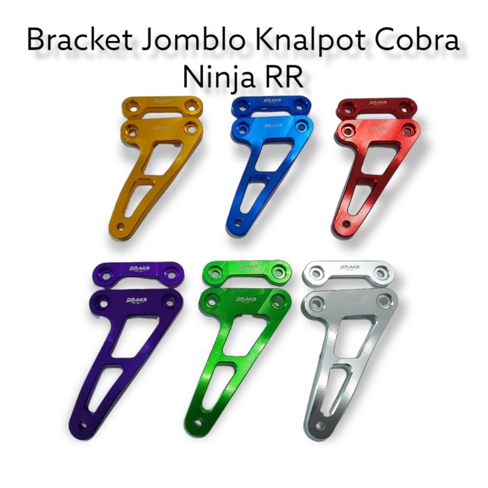 Bracket Breket Knalpot / Step Jomblo Cobra merek Drake Racing Ninja RR