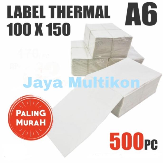 

LABEL BARCODE CF MURAH 100X150 A6 KERTAS STICKER THERMAL ISI 500 PCS