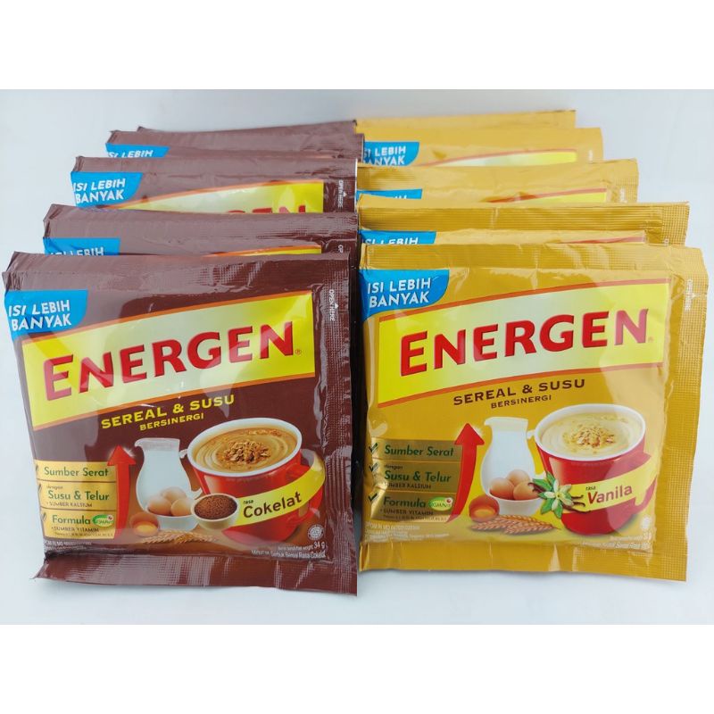 

[PROMO] 10 PCS ENERGEN kemasan sachet isi 34gram