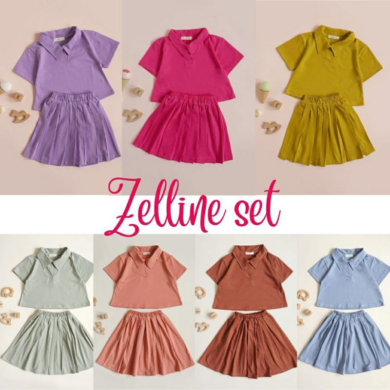 SETELAN CROP ZELINE BY KIDS EMBOSSY