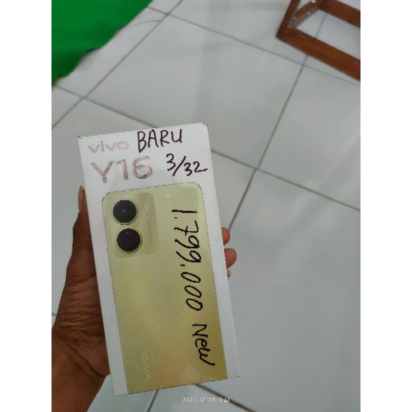 Vivo y16 ram 3/2 promo hp baru sigel dos