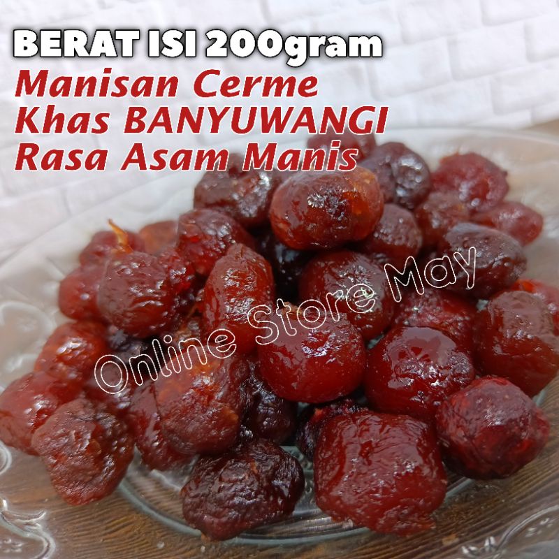 Jual Berat Isi 200gram Manisan Cerme Cermai Manisan Buah Permen