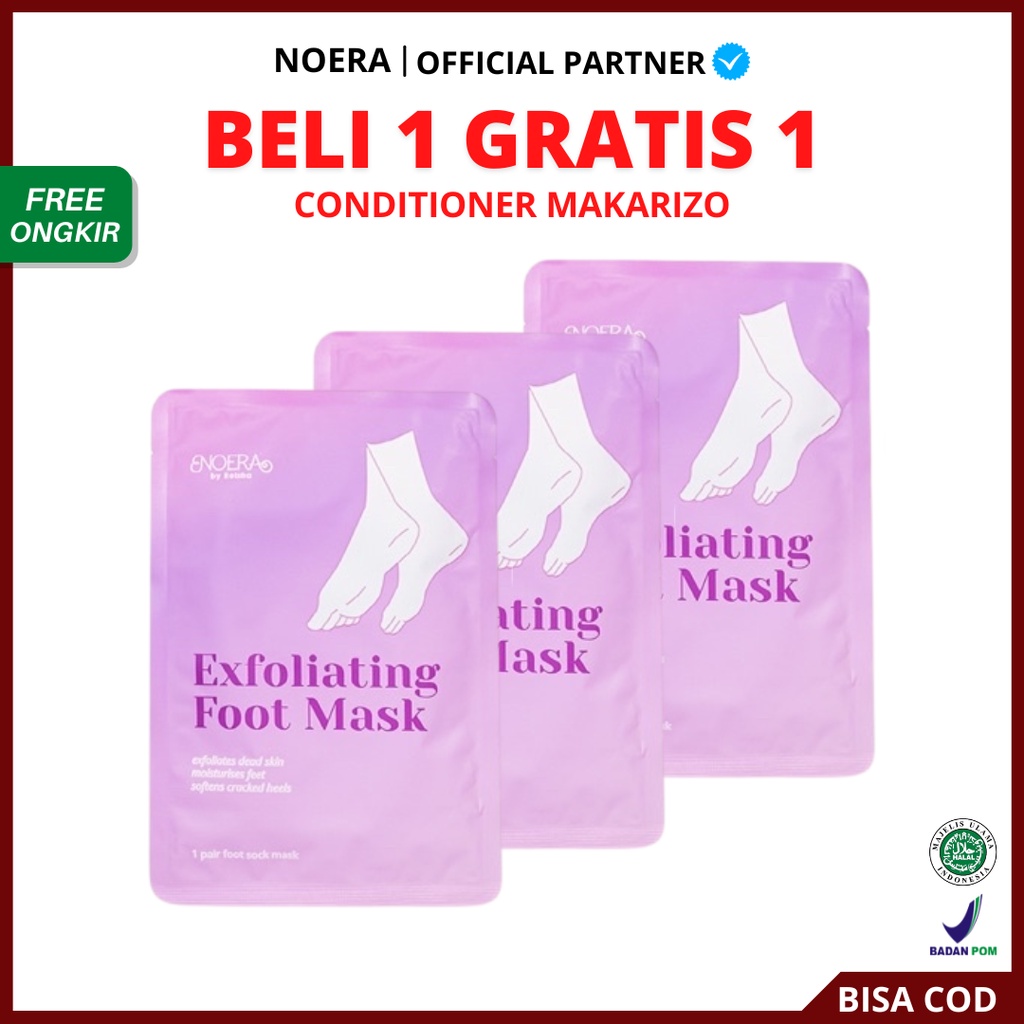 [ BPOM ] Noera Exfoliating Foot Mask - Ekspoliasi Exfoliasi Masker Kaki Peeling