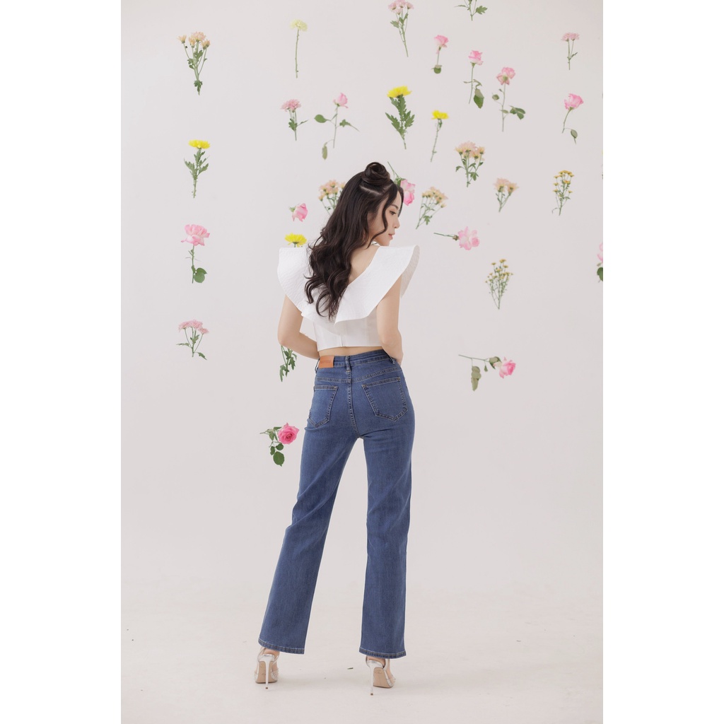 [ Marveile ] Sydney Highwaist Straight Jeans / Korean Jeans Wanita