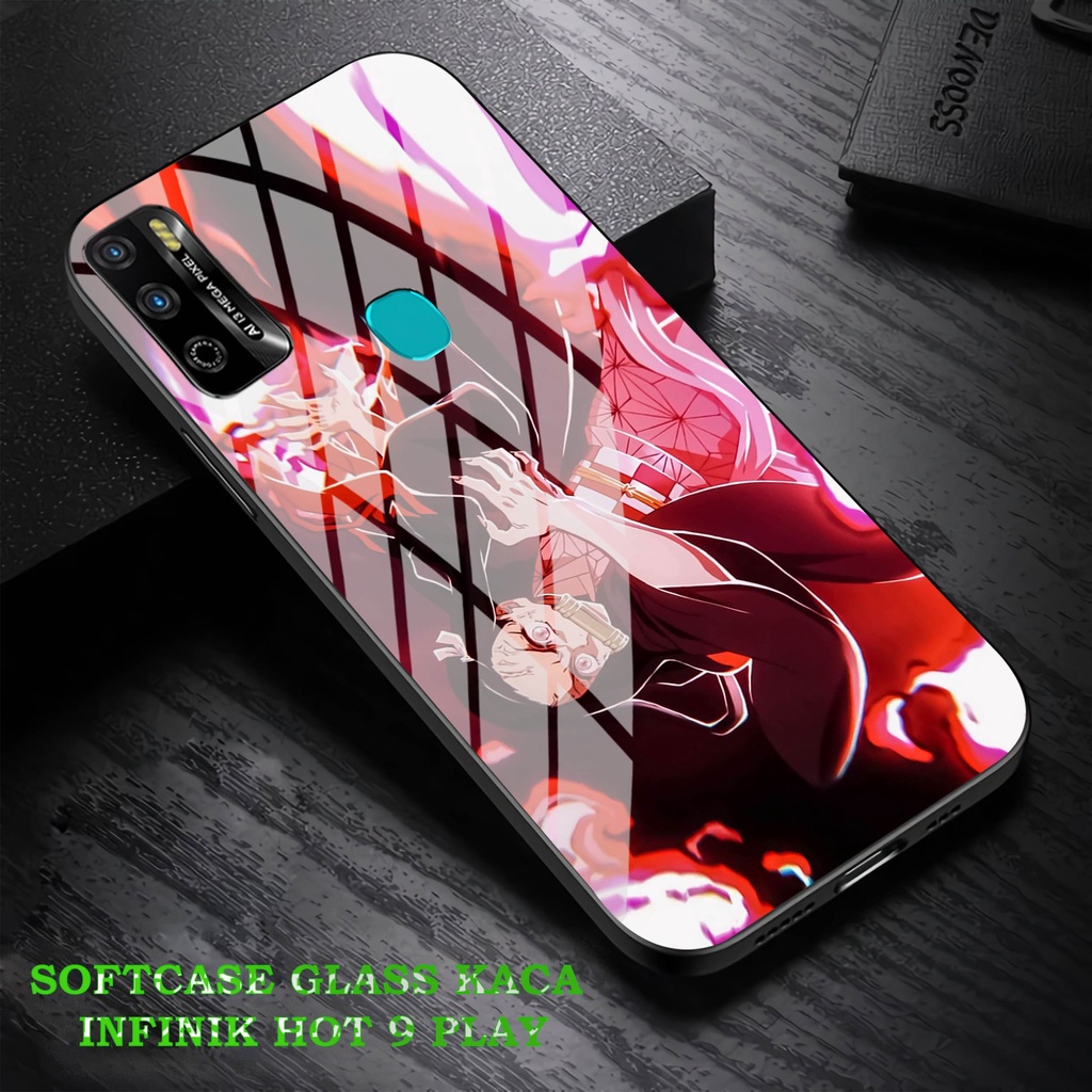 Softcase Glass Kaca Infinik Hot 9 Play - Case Hp Pelindung Handphone Infinik Hot 9 Play [ A92]