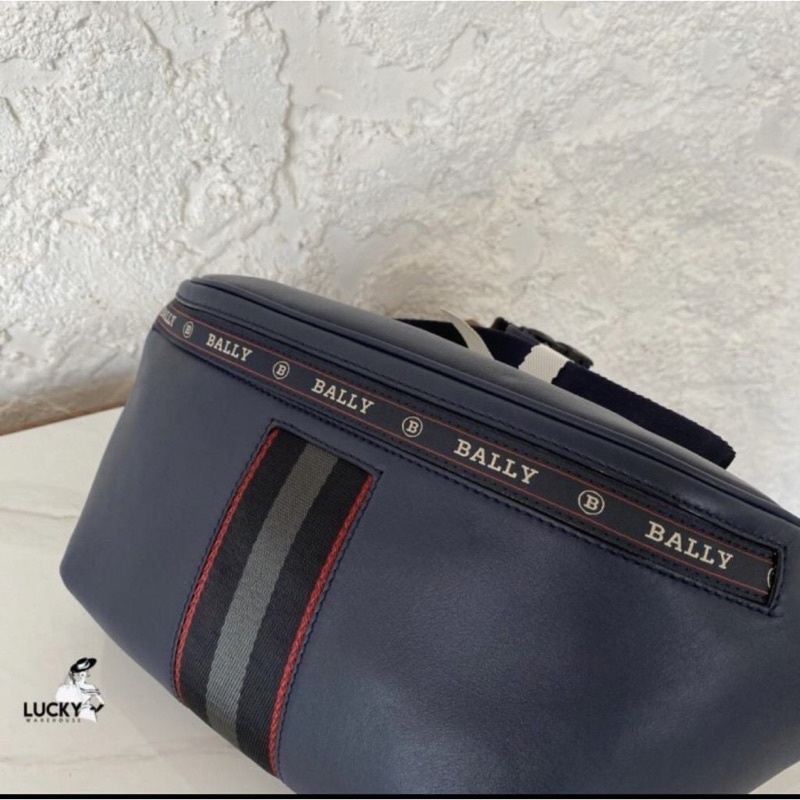 Bally Hakab Leather Bum Bag In Blue - ORIGINAL 100%