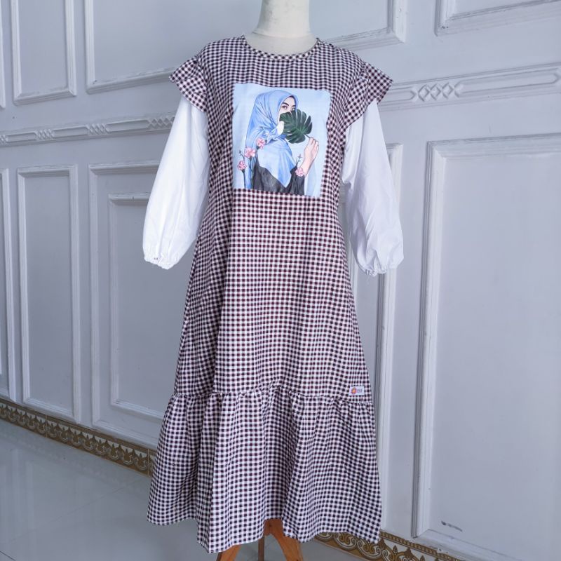 Gamis Anak 10 11 12 13 14 15 tahun tanggung cewek gamis kotak misella kekinian terbaru