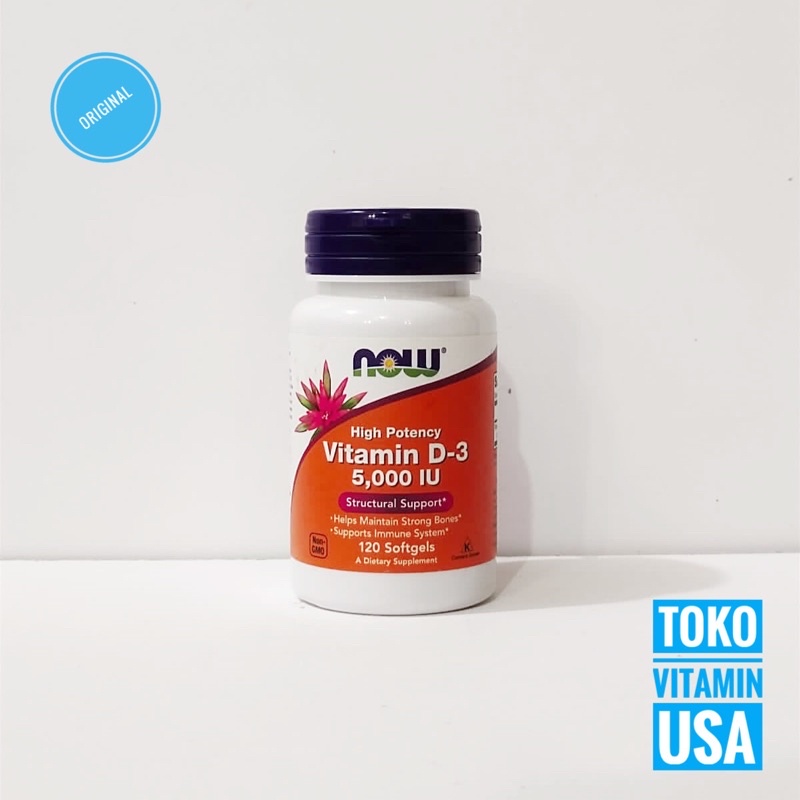 Now Foods Vitamin D3 5000IU 120 Softgels Now Vitamin D3 5000 iu