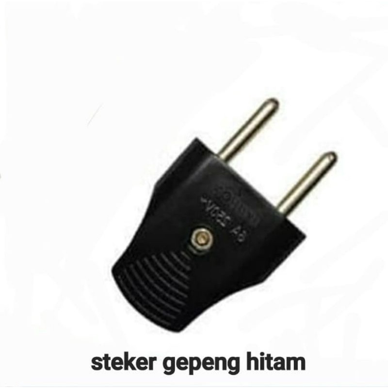 STEKER GEPENG / STEKER BIASA SNI TAHAN PANAS WARNA HITAM PUTIH MODEL DTV853