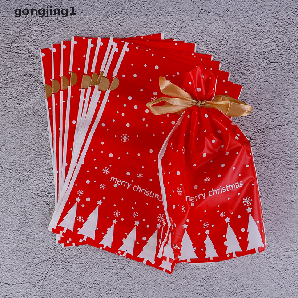 Ggg 10 Pcs Kantong Plastik Permen Natal Elk Candy Sweet Treat Bags Xmas Biskuit Hadiah 10 Pcs Candy Bags Red Christmas Elk Candy Sweet Treat Bags Xmas Biskuit Hadiah ID