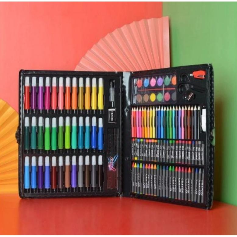 

Miliki 150 Pcs Pensil Warna Alat Tulis Set Crayon Art Set 150 ,,