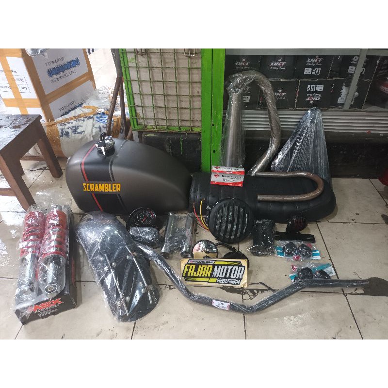 paket body japstyle thunder gl mp tangki scrambler motif