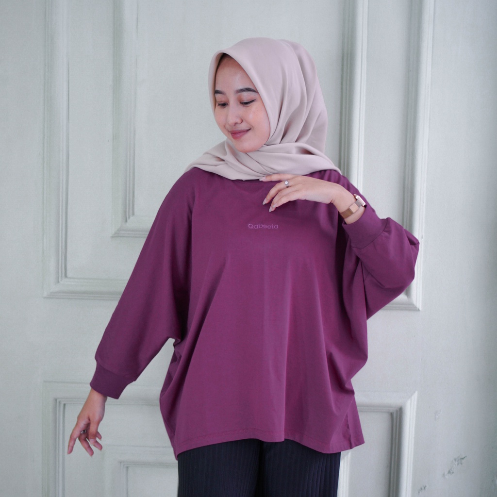 Qabeeta Kaos Wanita Batwing Hala Magenta
