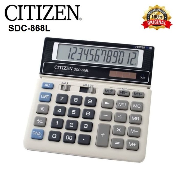 

Citizen SDC-868L Kalkulator 12Digits Calculator