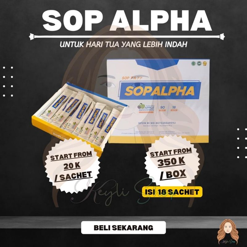 

Sopalpha BOX Minuman kesehatan rasa apel manggis