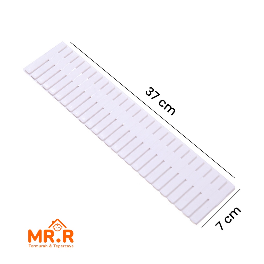 Partisi Pembatas Laci Plastik Isi 4 DIY Drawer Partition Divider