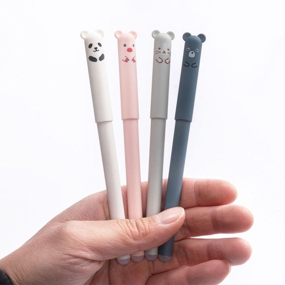 Nanas 8Pcs Pena Dihapus Alat Tulis Sekolah Halus Lucu Animal Erasable