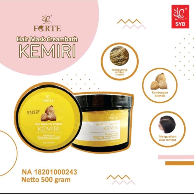 SYB FORTE HAIR MASK CREAMBATH SERIES - MASKER RAMBUT KERATIN HAIR MASK