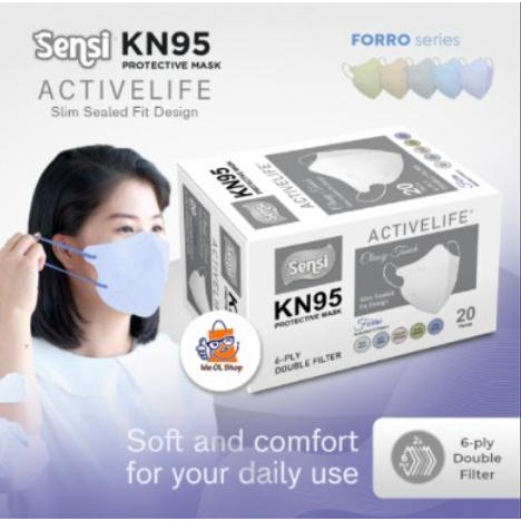 MASKER SENSI KN95 ACTIVE LIFE 6PLY MIXED WARNA SENSI KN95 MIXED COLOR